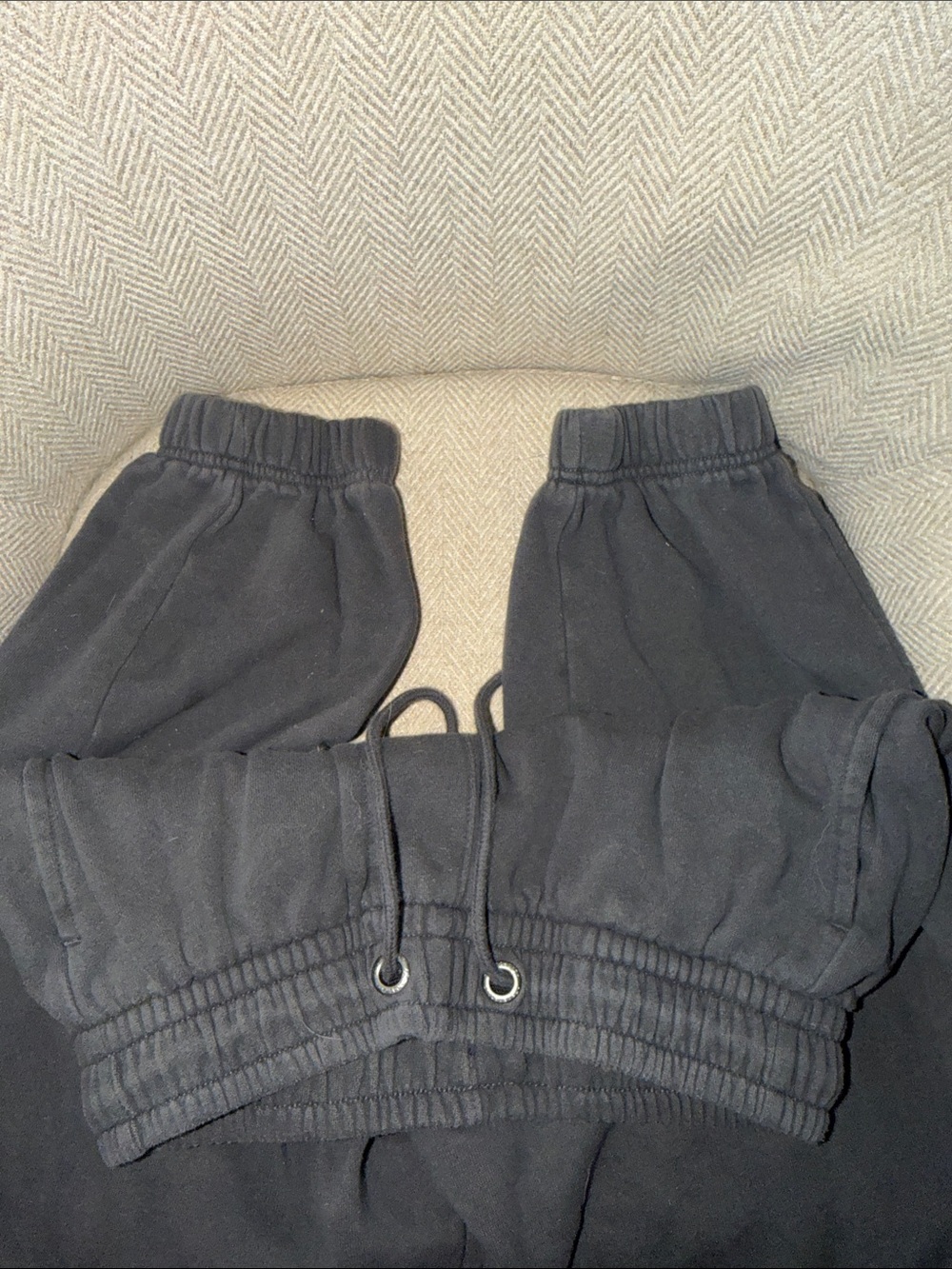 Aeropostale Men's XS Cloud Soft Dark Grey Cuffed Jogger Sweatpants - Picture 6 of 6